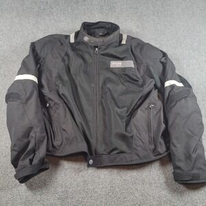 REV'IT! Air Mesh Motorcycle Jacket Mens Size XZL 4XL Black Gray Ventilated Biker